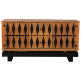 French Arched Hand Carved Indian Solid Wood 2 Drawer And 2 Door Large Sideboard